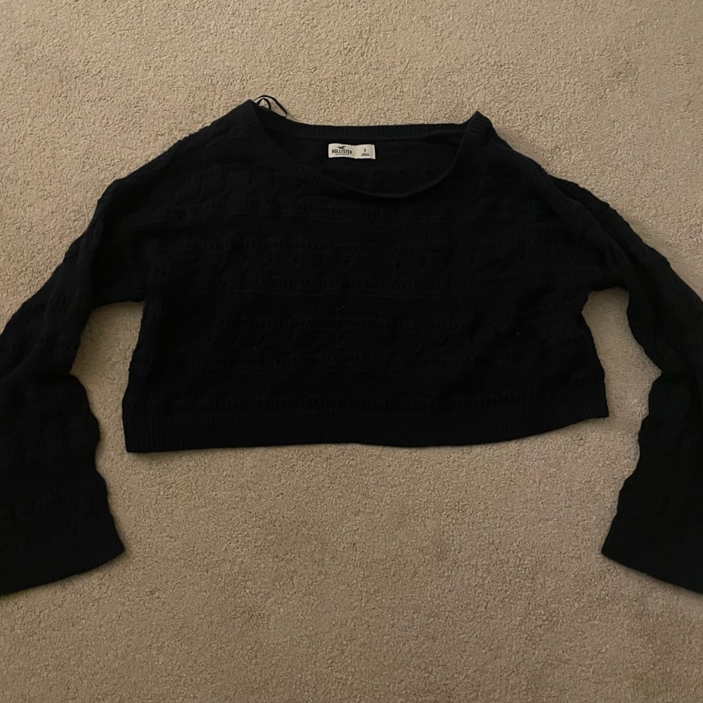 Hollister Navy Textured Sweater